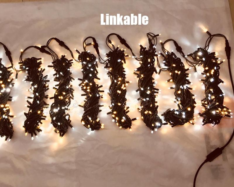 OEM Brown Cable IP68 LED Rubber String Light for Christmas Decoration