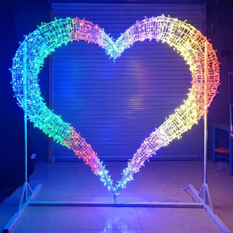 Wedding Decoration Gardon Decoration Big Heart LED Motif Light