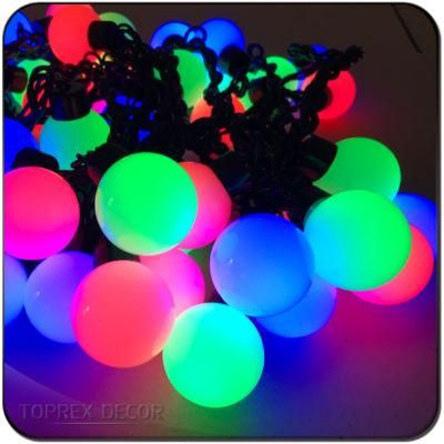 Christmas Decoration Colorful 40mm Globe Small LED Ball String Light for Promotion