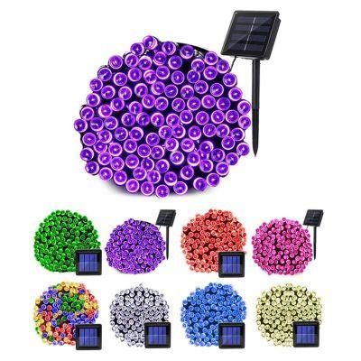 8 Modes 100/200 LEDs Solar String Light Outdoor Waterproof for Garden DEC Christmas Garland Solar Powered Lamp Fairy Strip Light