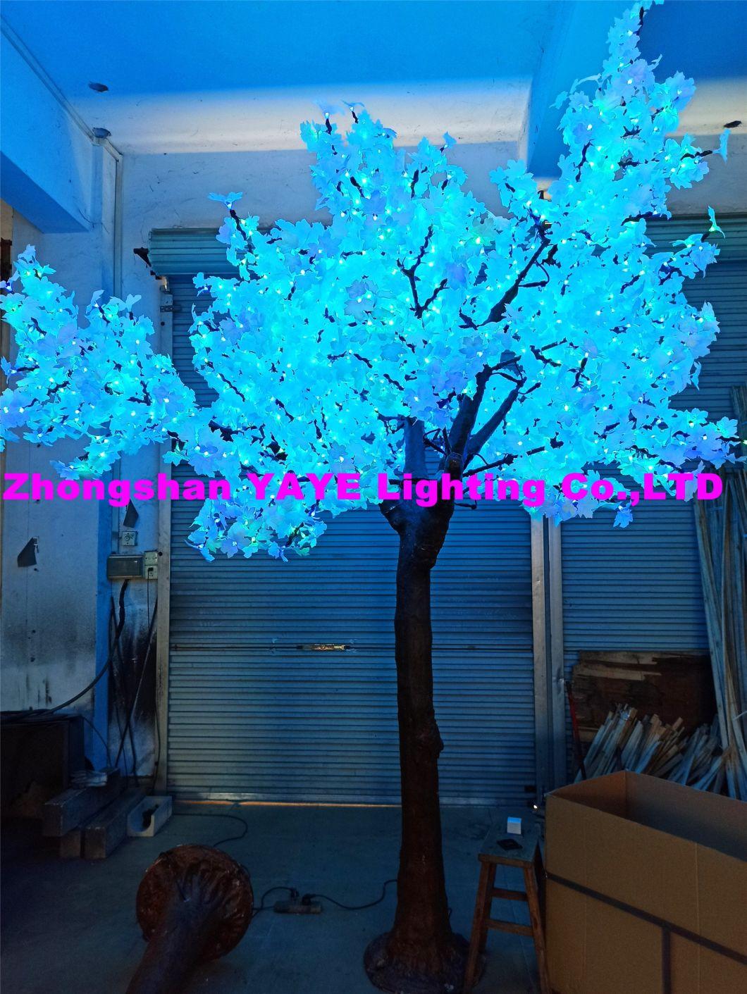 Yaye 18 Best Sell Outdoor /Indoor Waterproof IP65 RGB Canada LED Maple Tree with Available Color: Red/Green/Blue/White/Yellow/Pink/Purple/RGB / Warm White