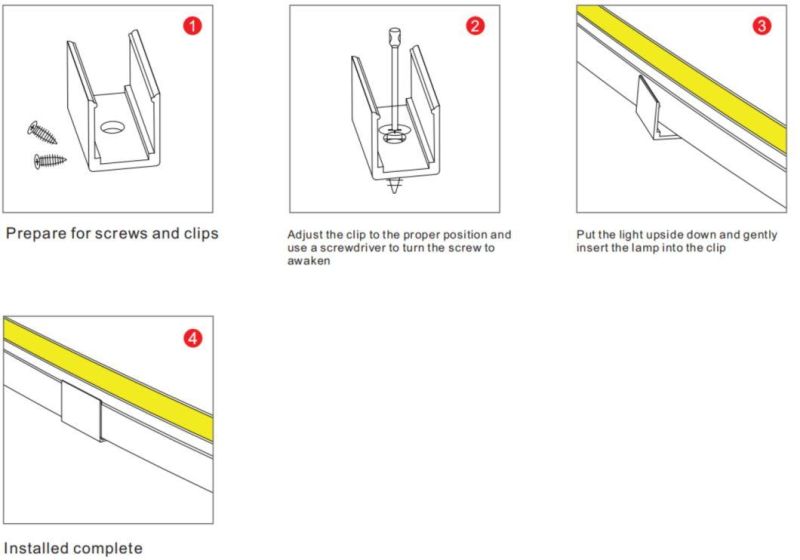 Ne0511f Food-Grade High Quality Silicone Extrusion Waterproof IP67 Neon Flex Profile