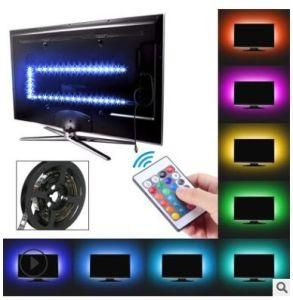 DC5V IP65 1m LED 5050RGB 30 60 120LEDs Strip Tape Back Light USB for TV Computer Ce ETL UL