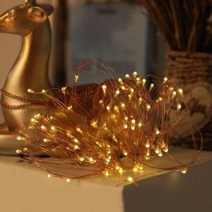 Christmas Decoration Fairy Lighting 100 LED Copper Wire Solar String Light with Colorful Lights