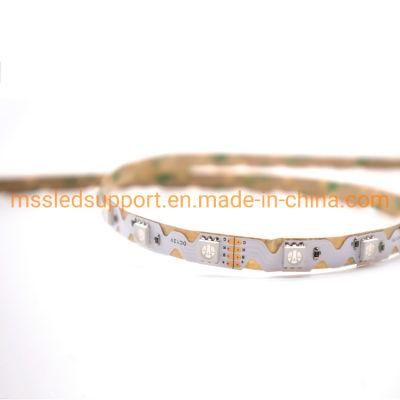 S Shape 5m SMD 5050 RGB S Type Width 8mm 12W/M LED Strip with Adhesive Tape