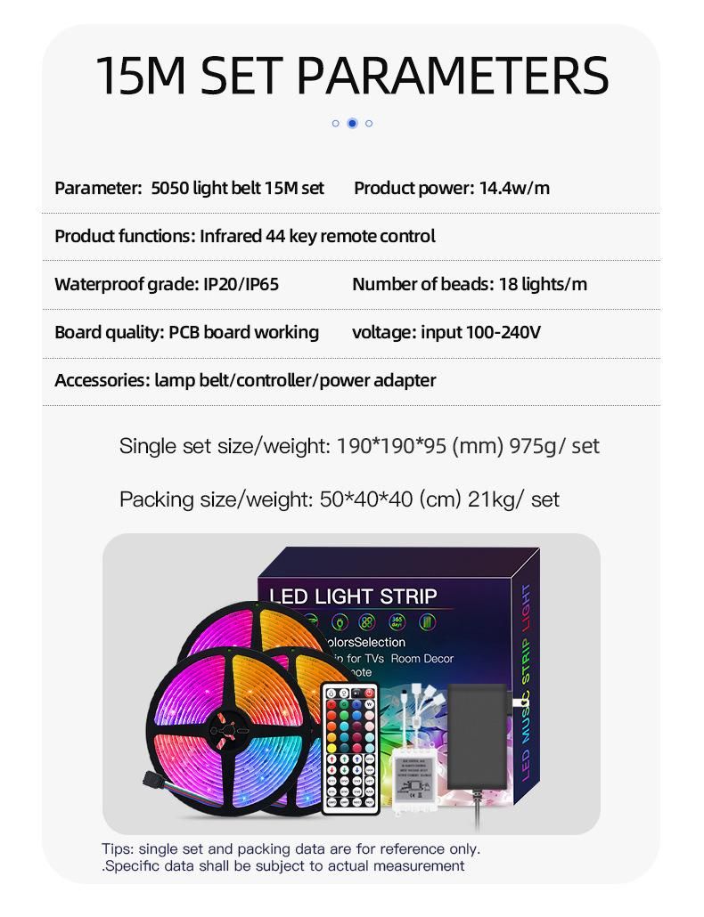 Smart LED Strip 12V/24V LED Strip Lights Color Changing Smart WiFi LED Strips Lights with Remote for Home Lighting
