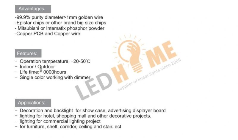 COB LED Strip with 504LEDs 10W Flexible LED Strip CRI90 8mm Width