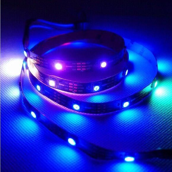 LED Pixel Strip Light DC 5V Ws2812 Ws2812b Individually Addressable RGB Smart Pixels Strip 2812 IC Waterproof