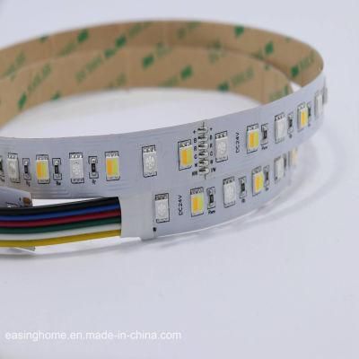 RGB+CCT Adjustable Flexible Light, High Compacted 5 Colors in 1 Chip LED Soft Lamp Strip Combined RGB LED Strip Decoration Strip