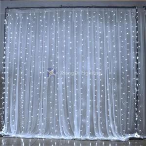 Colorful Outdoor Holiday LED Christmas Decoration White Curtain Light