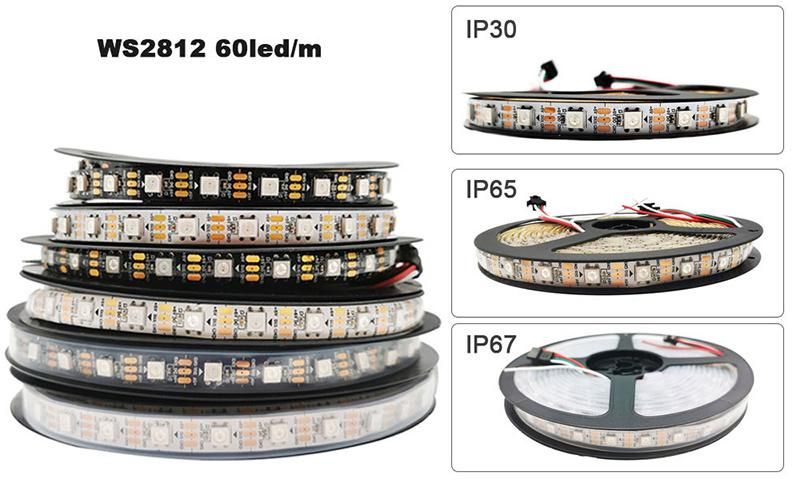 Wholesale Custom DC5V USB RGB LED Strip Kit Ws2812b Addressable Pixel Tape with 14keys Remote Controller for TV Cabinet Lamp