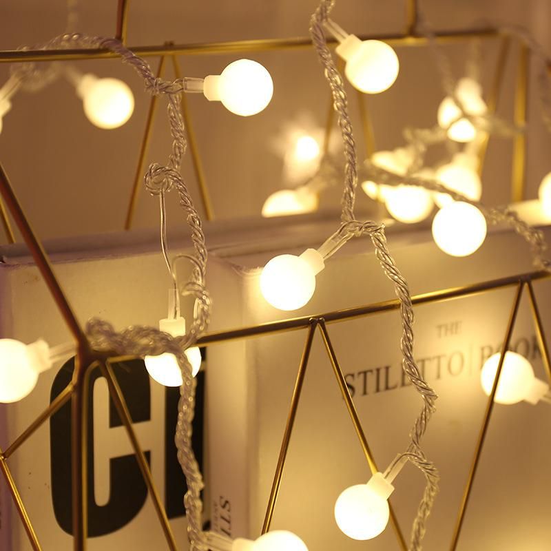 Waterproof Christmas Decoration Lights, 2m 3m 6m 10m Battery Powered Fairy Garland Ball String Light Christmas Light