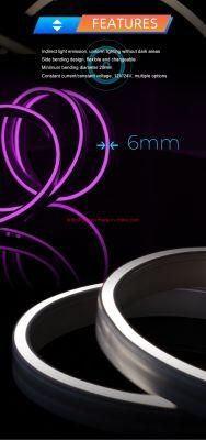 3-Year-Warranty Highly-Reliable Dual Color White 3000K-6500K LED Slim Neon Flex Strip for Decoration SMD LED Strip 50mm