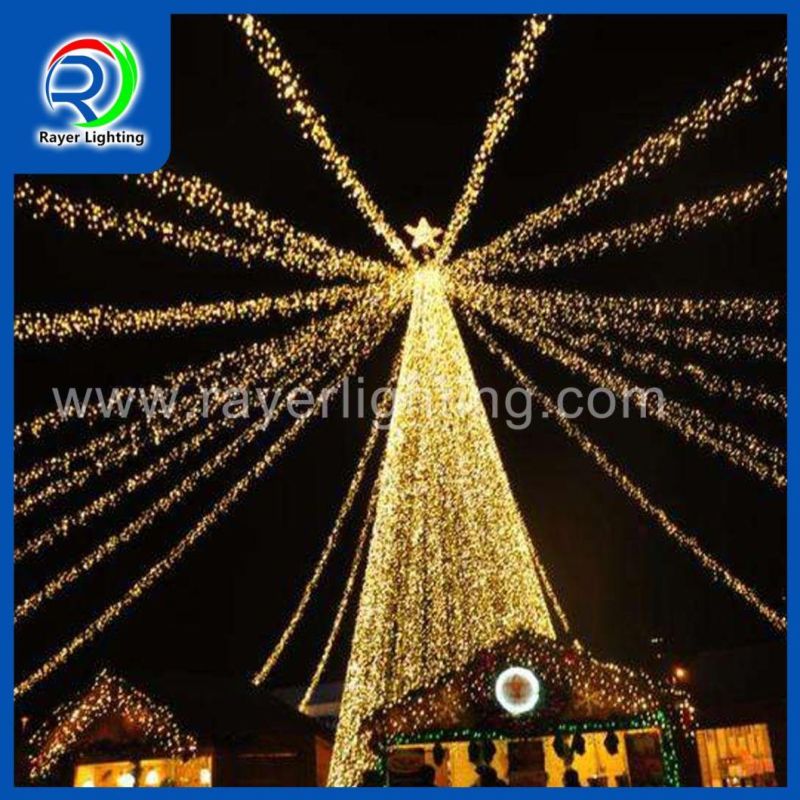 IP65 Christmas Light Garden Decoration Chain Light Rubber Wire LED with Cap and Insert Glue