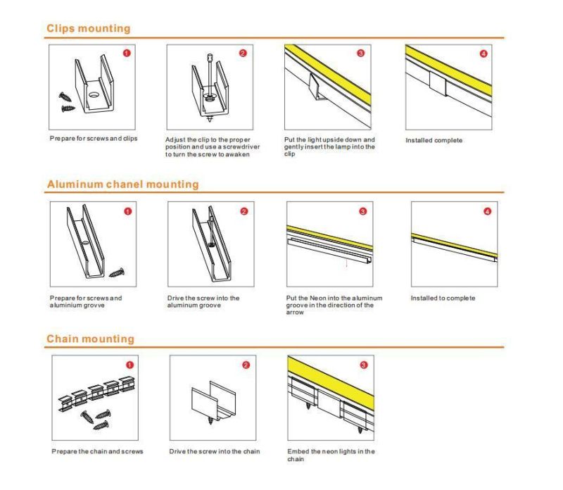 Big Size 30mm 360degree Beam Angle Dots-Free Extrusion IP65 Seamless Jointing Flexible LED Neon Tube Light