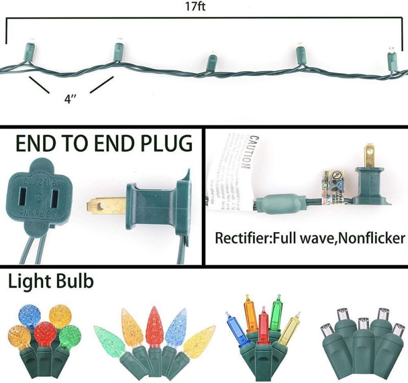 UL Waterproof 5mm Mini C Christmas Decoration Light