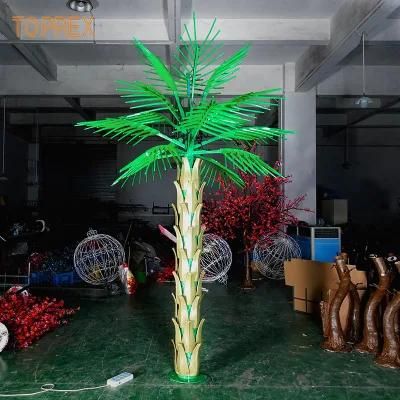 Event Decor Items Quality IP65 Landscaping Artificial Palm Tree Leaves