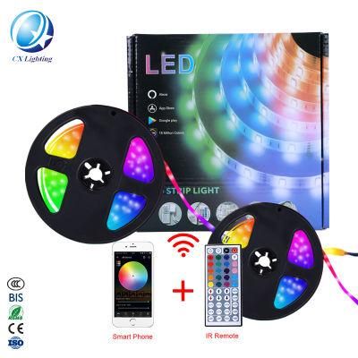 Wholesale Smart WiFi Flex DC12V 5m Outdoor Flexible 2835 5050 SMD RGB Waterproof LED Strip/LED Strip Lights/LED Light Strip