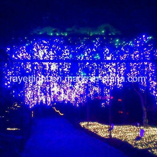 LED Wisteria Curtain Light Purple Color Garden Decoration