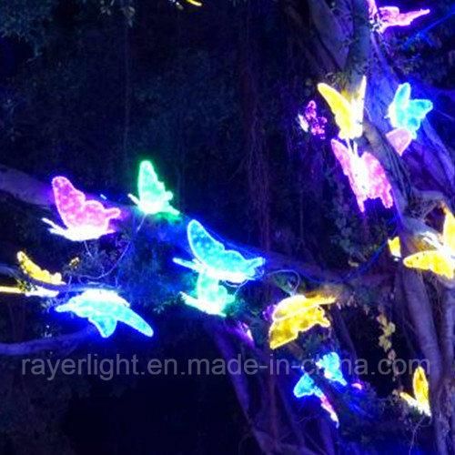 Garden Decoration Festival Motif Rope Lights Butterfly