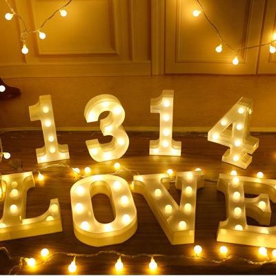 China Custom Light up Marquee Number LED Marquee Letter Lights for Birthday Party Celebration