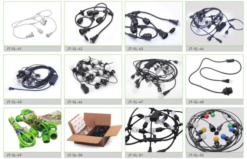 Outdoor Commercial LED String Lights Cord UL S14 S60 Bulbs
