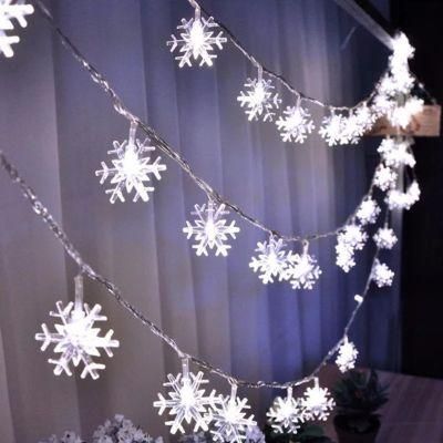 10 20LEDs Christmas Tree Snow Flakes LED String Fairy Light Party Home Wedding Garden Garland Christmas LED Lights Decoration