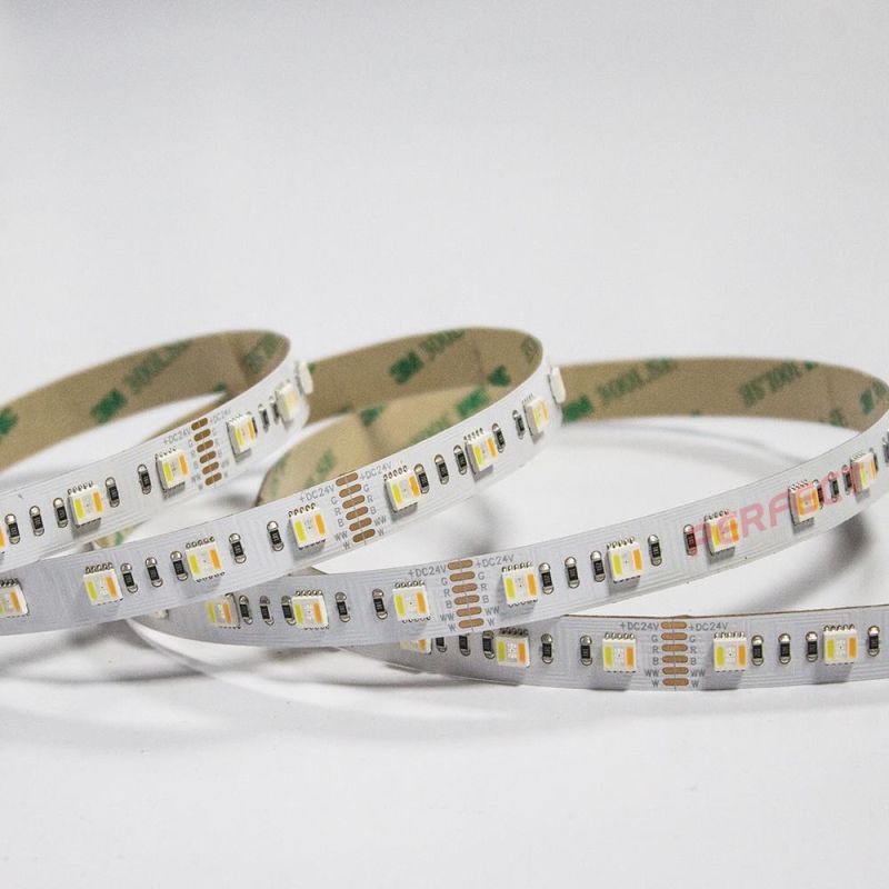 30LEDs/M SMD5050 DC12V RGB+CCT Rgbww 5in1 Flexible LED Strip