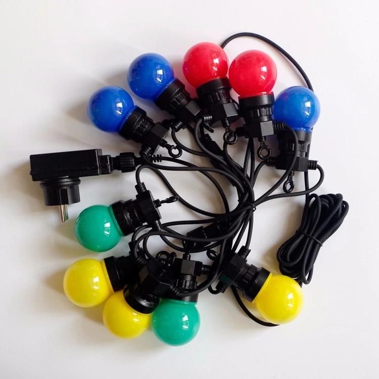 20 Multi Coloured LED Festoon Party Lights for Indoor Outdoor Use