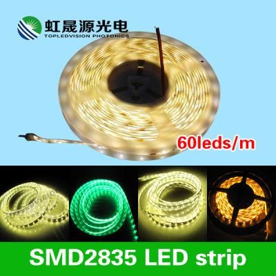 60LEDs/M 12watt/M 12V, 24V DC High Quality Flexible SMD2835 LED Strip