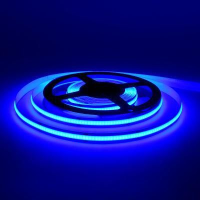 Hot Selling No Dots 320LEDs COB LED Strip Blue Color IP67 for Outdoor