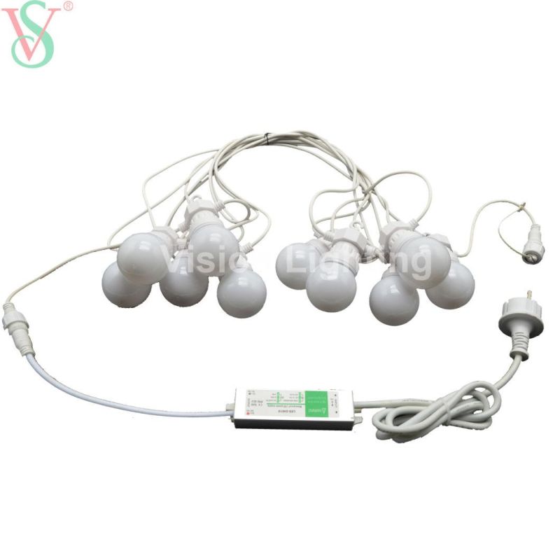 High Quality IP44 LED Christmas Decoration Bulb String Light