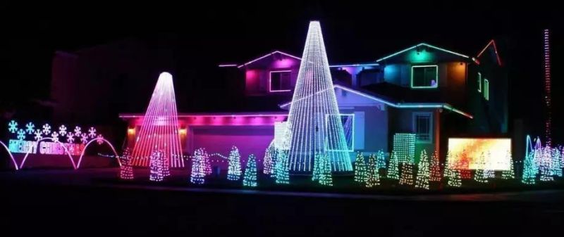 12V 9mm Pixel LED Light Colorful Christmas LED String Light