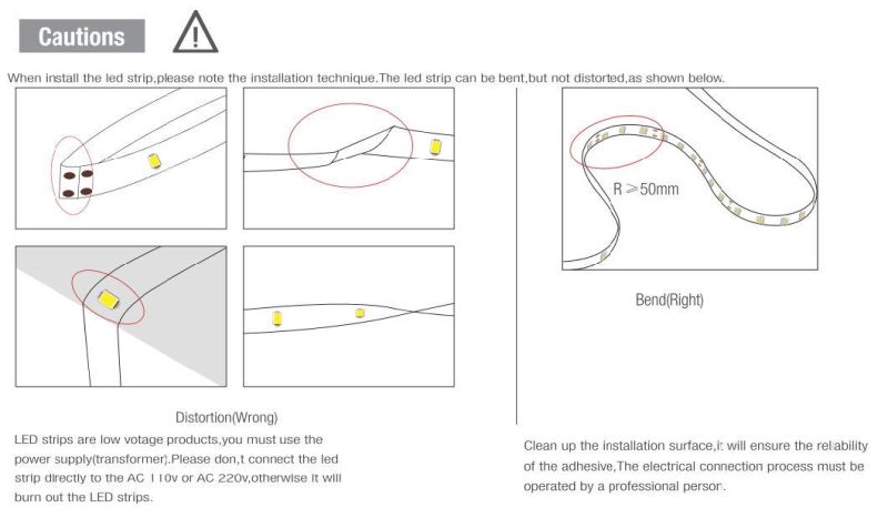 High CRI >95 IC-Built-in SMD2835 LED Light Strip LED Lighting