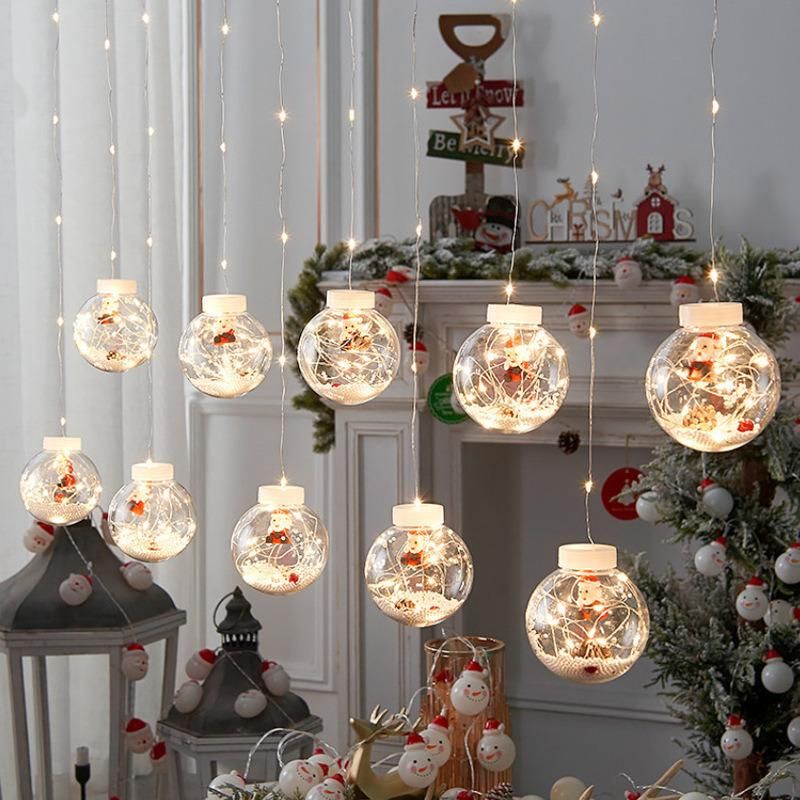 Christmas Curtain String Light Ball LED Wishing Ball Festival Decoration