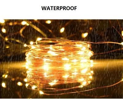 Solar Rope String Light Outdoor Waterproof Rope String Christmas Lamp for Garden Decoration