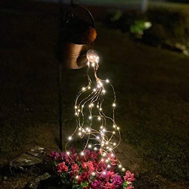 Shower Can LED String Light Fairy Night Light for Yard Garden Lamp Lights