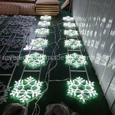 Night Decoration Christmas LED Street Lights Outdoor Motif Chasing LED Snowflakes Lights