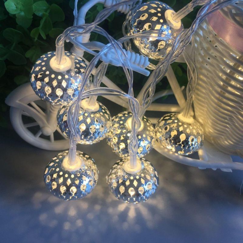 10 Silver Maroq Battery Operated LED Fairy Lights