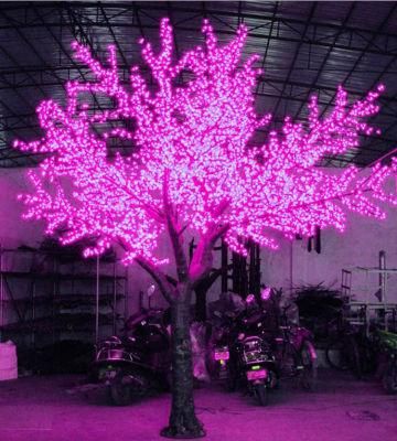 Yaye 18 Ce/RoHS/2 Years Warranty Waterproof IP65 Pink Simulation LED Cherry Blossom Tree Light