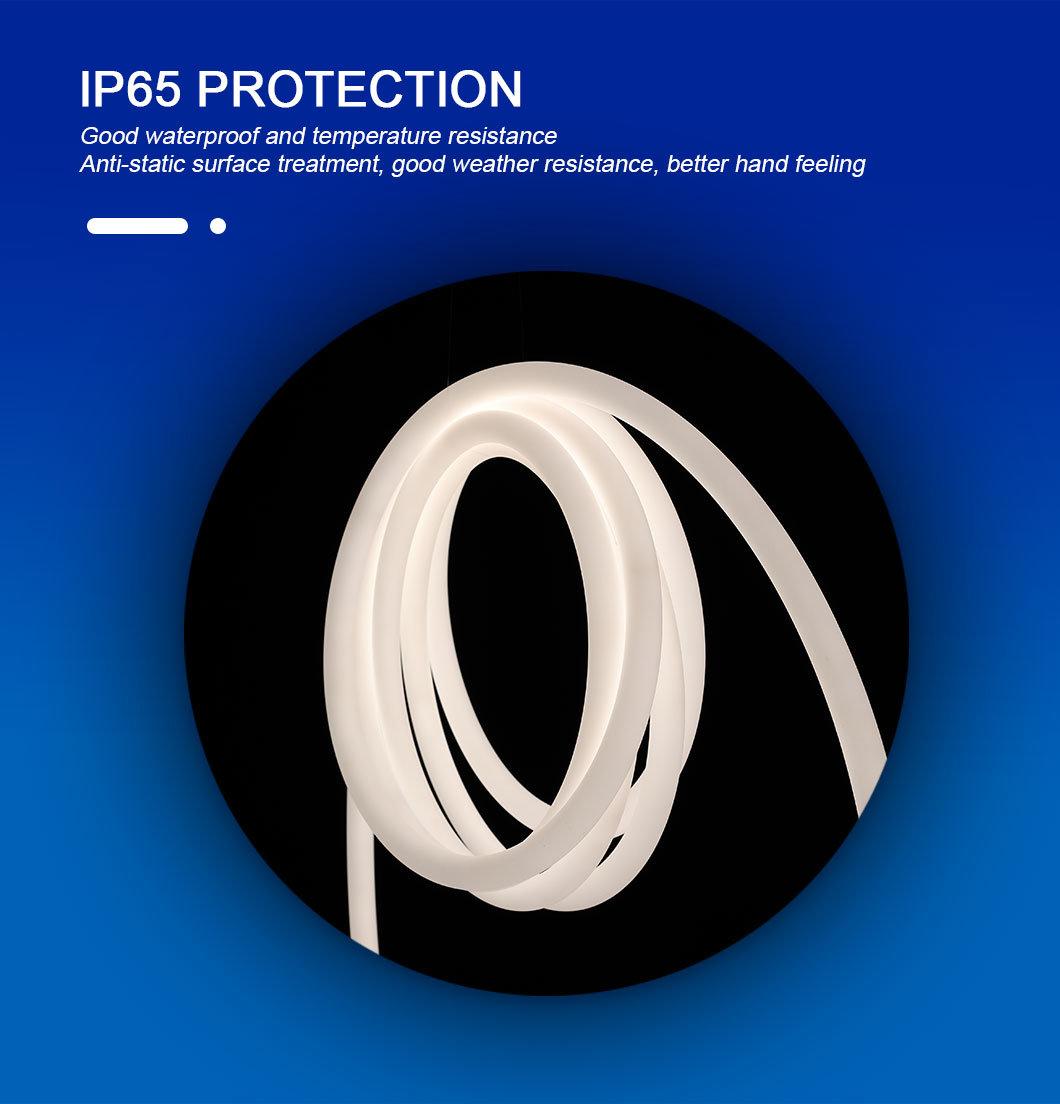 IP65 Silicone Round 360 Degree Free Bending Customized RGB White LED Neon Strip