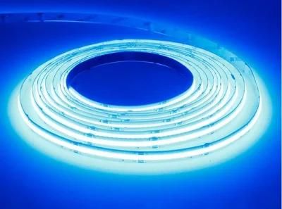 Wholesales Price Blue Color 12V/24V COB LED Strip RGB 528 Chip 10mm COB Strip Light COB