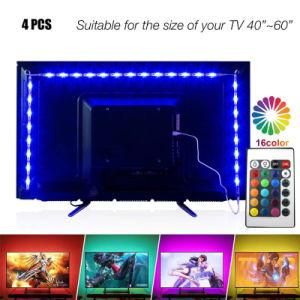 Easy to Handle Colorful Fashionable Classical TV Background Lighting Strips with Sticker SMD 5050 LED