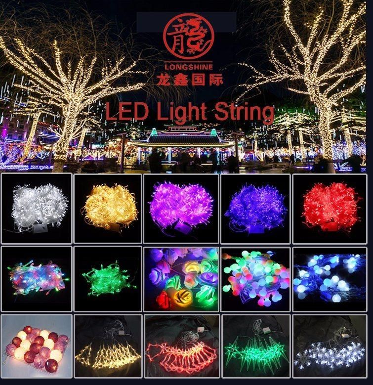 LED Lighting Outdoor Dripping Christmas Decoration Warm White Icicle Lights