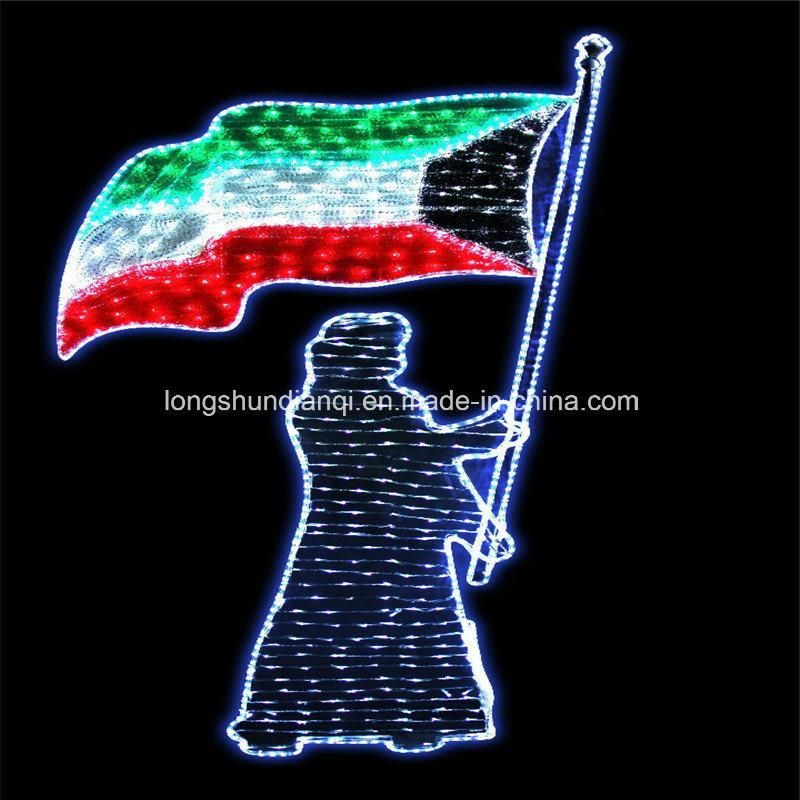 LED Street Pole 3m Holiday Light for Kuwait National Day