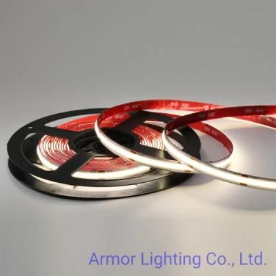 New Design High Brightness Uniform Lighting COB LED Strip Light 320LED 10mm DC24V