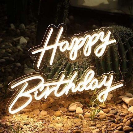 Happy Birthday Wholesale Customized Logo LED Neon Sign for Decoration and Party Waterproof IP65 Neon LED Lights
