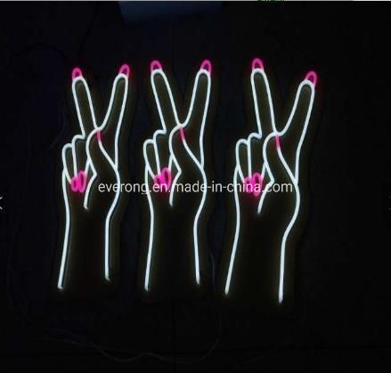 Romantic Flex LED Custom Made Neon Sign for Wedding Home Event Decor Backdrop or Gift /Wedding Neon Design/Custom Finger Neon
