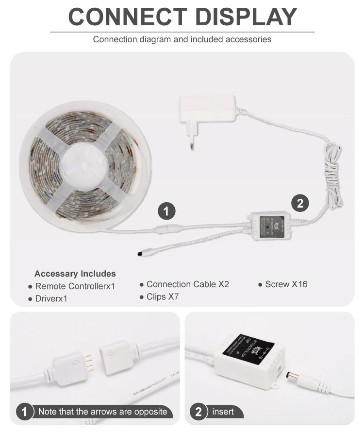 RGB LED Tape Light Car LED for Gaming Room Home Atmosphere Lamp