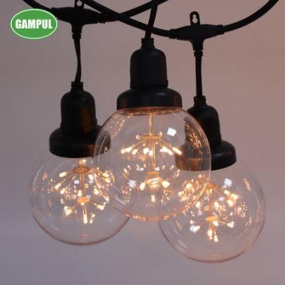 G125 Warm White Outdoor Waterproof Fairy Decoration LED String Lights